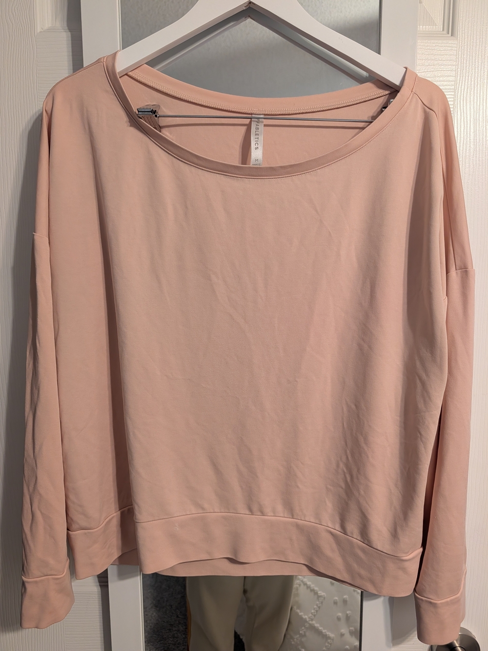 Fabletics Light Pink Pullover Sweatshirt